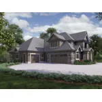 Country House Plan Side View Photo - Bronson Point Luxury Home 011S-0190 - Shop House Plans and More