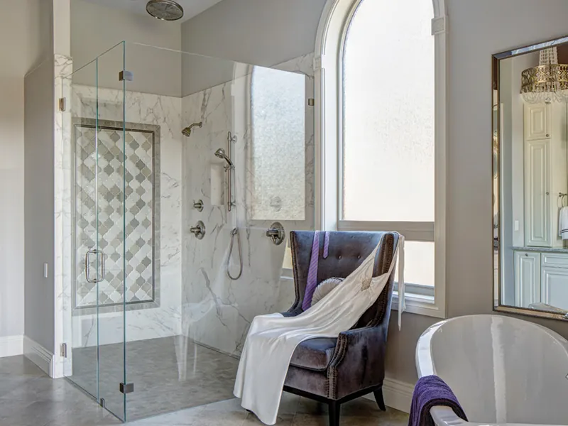Mediterranean House Plan Master Bathroom Photo 01 - Rainier Bay Luxury Home 011S-0195 - Shop House Plans and More