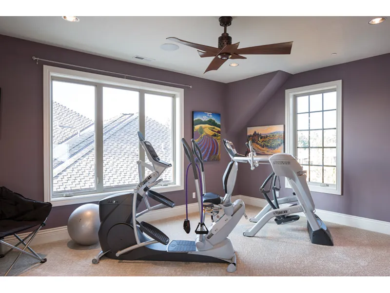 Luxury House Plan Workout Room Photo - Rainier Bay Luxury Home 011S-0195 - Shop House Plans and More