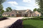 Mediterranean House Plan Front Image - Asbury Park Luxury Home 011S-0196 - Search House Plans and More