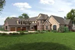 Country French House Plan Front Image - Asbury Park Luxury Home 011S-0196 - Search House Plans and More
