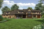 Shingle House Plan Rear Photo 01 - Esker Point Luxury Home 011S-0198 - Shop House Plans and More
