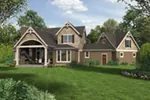 Luxury House Plan Rear Photo 01 - Feisley Farm Craftsman Home 011S-0199 - Shop House Plans and More