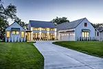 Contemporary House Plan Front of House 011S-0200