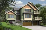 Shingle House Plan Front of Home - Darnall Point Luxury Home 011S-0202 - Shop House Plans and More