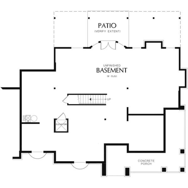 Luxury House Plan Basement Floor - Lashley Luxury Country Home 011S-0205 - Shop House Plans and More