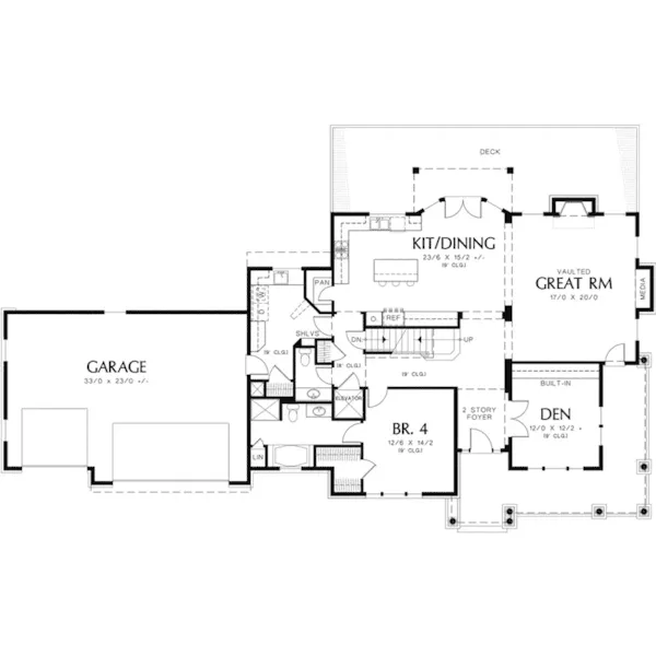 Luxury House Plan First Floor - Lashley Luxury Country Home 011S-0205 - Shop House Plans and More