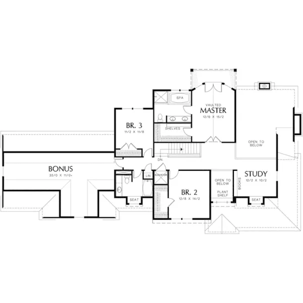 Luxury House Plan Second Floor - Lashley Luxury Country Home 011S-0205 - Shop House Plans and More