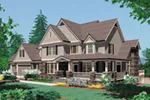 Luxury House Plan Front of Home - Lashley Luxury Country Home 011S-0205 - Shop House Plans and More
