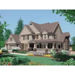 Country House Plan Front of House 011S-0205