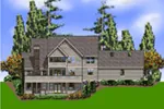 Luxury House Plan Rear Photo 01 - Lashley Luxury Country Home 011S-0205 - Shop House Plans and More