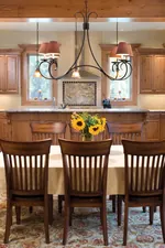 Vacation House Plan Dining Room Photo 02 - Canterville Craftsman Home 011D-0206 - Search House Plans and More