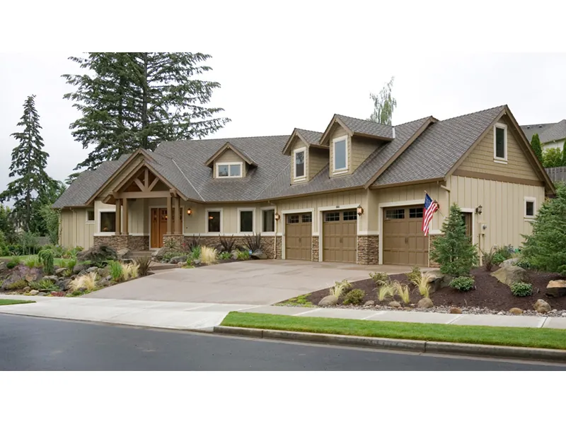 Vacation House Plan Front Photo 03 - Canterville Craftsman Home 011D-0206 - Search House Plans and More