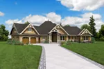 Country House Plan Front Photo 01 - Lynnwood Craftsman Home 011S-0207 - Shop House Plans and More