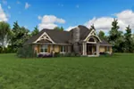 Country House Plan Rear Photo 04 - Lynnwood Craftsman Home 011S-0207 - Shop House Plans and More