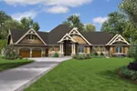 Craftsman House Plan Front of House 011S-0215