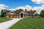 Craftsman House Plan Front Photo 02 - Vineyard Hill Craftsman Home 011S-0215 - Shop House Plans and More