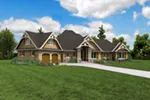 Ranch House Plan Front Photo 03 - Vineyard Hill Craftsman Home 011S-0215 - Shop House Plans and More