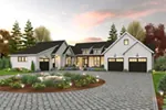 Farmhouse Plan Front of Home - 011S-0219 - Shop House Plans and More
