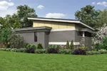 Contemporary House Plan Rear Photo 01 - Morley Garage Workshop 012D-6015 | House Plans and More