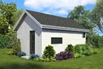 Building Plans Rear Photo 01 - Moorpark Modern Studio 012D-7507 | House Plans and More