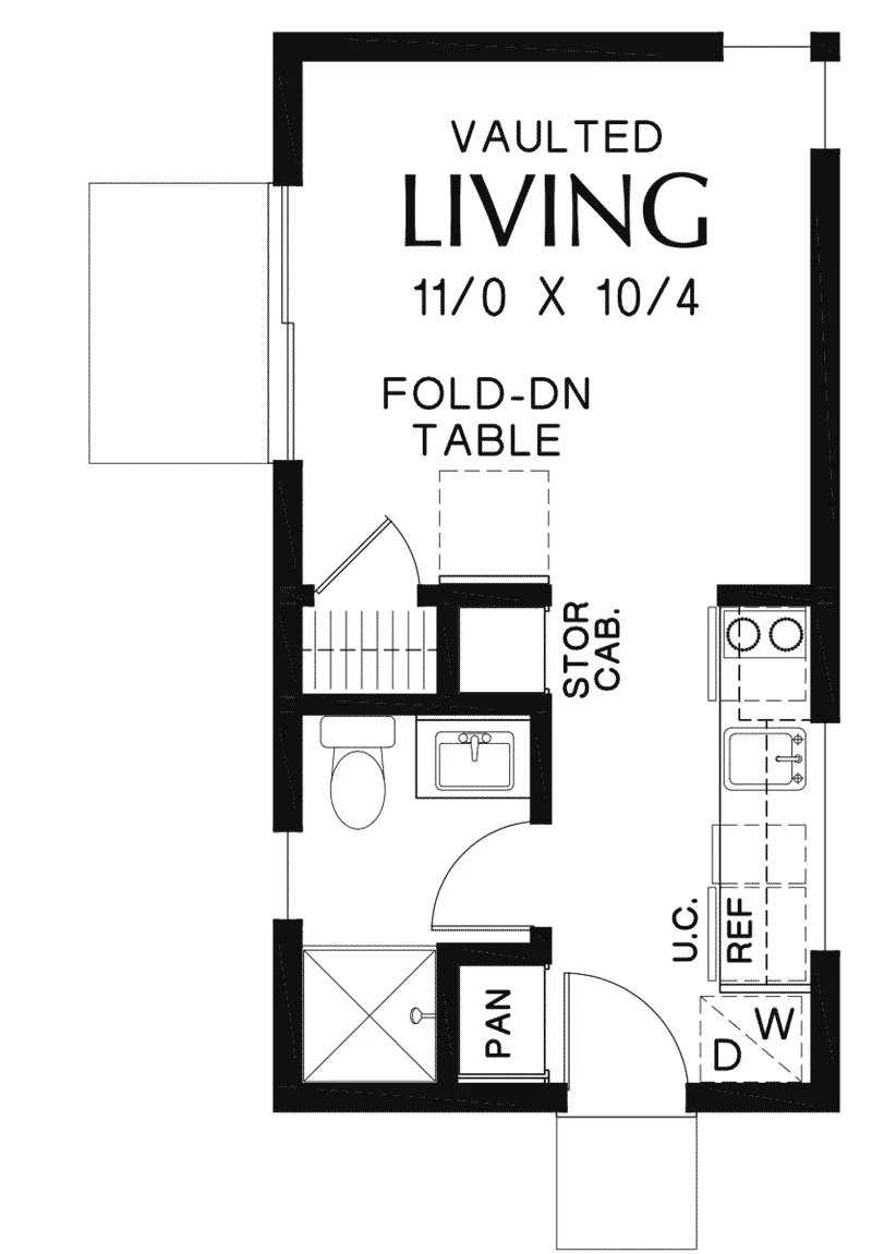 Contemporary Project Plan First Floor 012D-7510