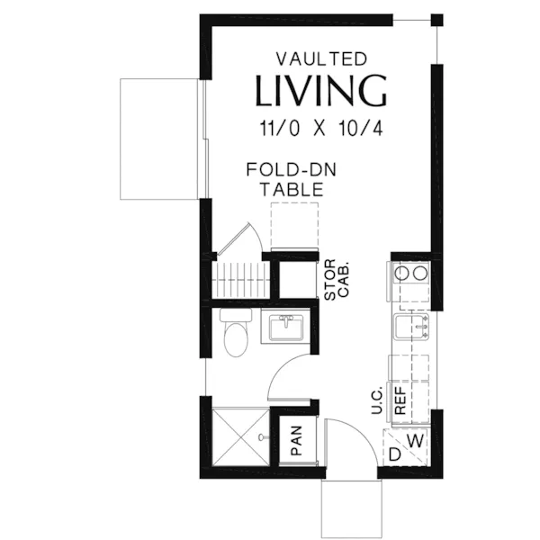 Modern FarmProject Plan First Floor 012D-7510