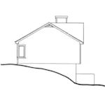 Country House Plan Left Elevation - Woodland Park Split-Level Home 013D-0005 - Shop House Plans and More