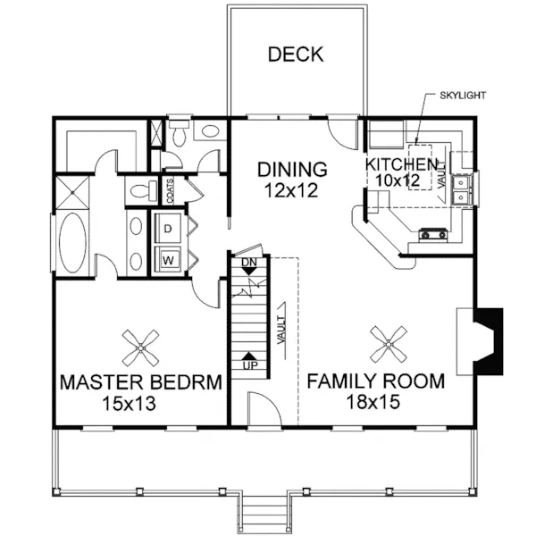 Traditional House Plan First Floor - Hamlin Park Country Home 013D-0011 - Search House Plans and More