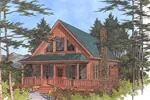 Lake House Plan Front Image - Driftwood Spring Cottage Home 013D-0012 - Search House Plans and More
