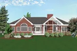 Traditional House Plan Rear Photo 01 - Barnesville Traditional Home 013D-0019 - Search House Plans and More