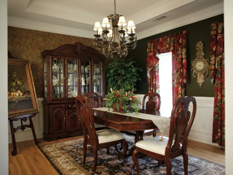 Colonial House Plan Dining Room Photo 01 - Mannington Southern Home 013D-0022 - Shop House Plans and More
