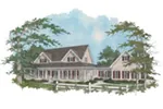 Country House Plan Front Image - Tennille Farmhouse 013D-0039 - Shop House Plans and More