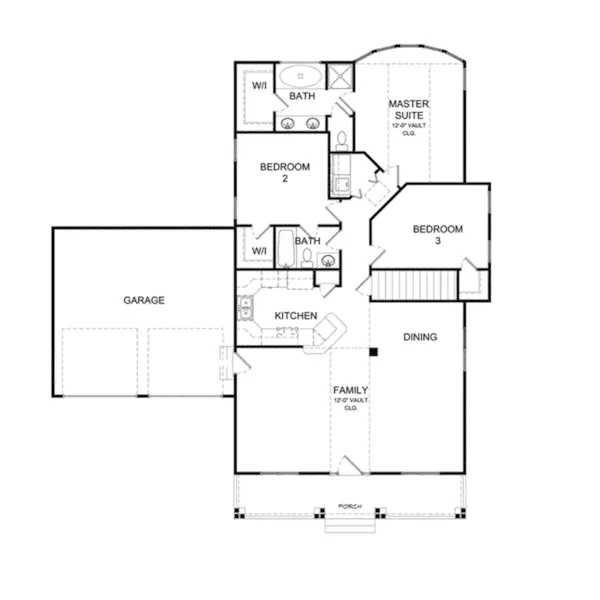 Country House Plan Basement Floor - Cadwell Country Cottage Home 013D-0044 - Search House Plans and More