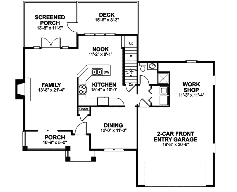 Georgian House Plan First Floor - Harrison Glen Colonial Home 013D-0045 - Search House Plans and More