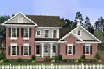 Brick And Siding Add Style To The Front Of This Home Design
