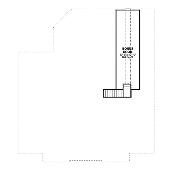 Ranch House Plan Bonus Room - Yates Traditional Home 013D-0051 - Shop House Plans and More