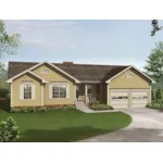 Multiples Gables Add Curb Appeal To This Ranch Home Plan