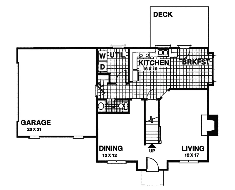 Colonial House Plan First Floor - Carnegie Place Colonial Home 013D-0069 - Search House Plans and More