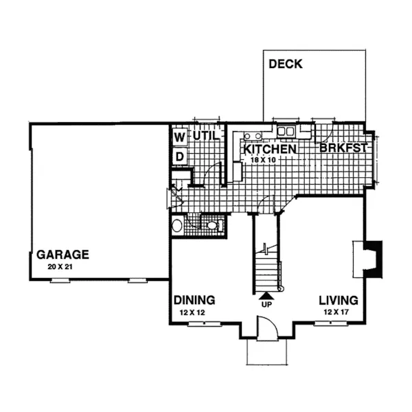 Greek Revival House Plan First Floor - Carnegie Place Colonial Home 013D-0069 - Search House Plans and More