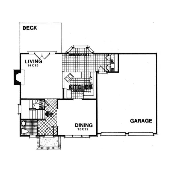 Country House Plan First Floor - Cedar Springs European Home 013D-0070 - Search House Plans and More