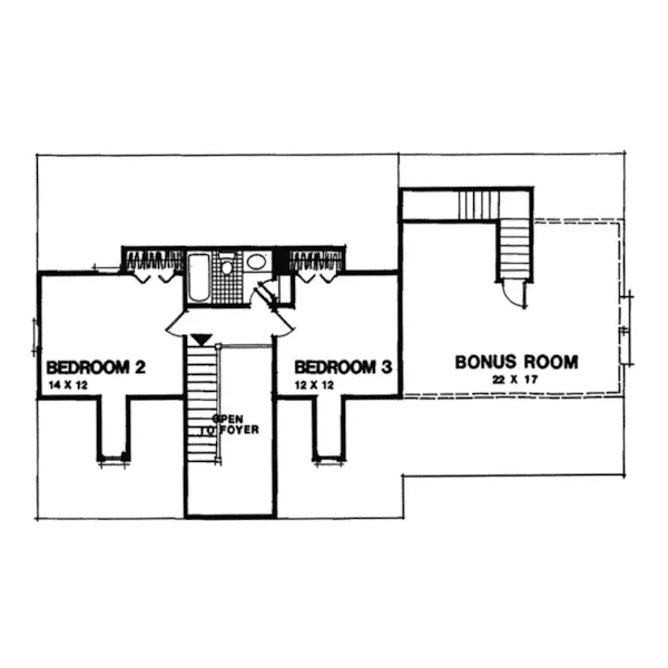 Country House Plan Second Floor - Ivers Country Style Home 013D-0075 - Search House Plans and More