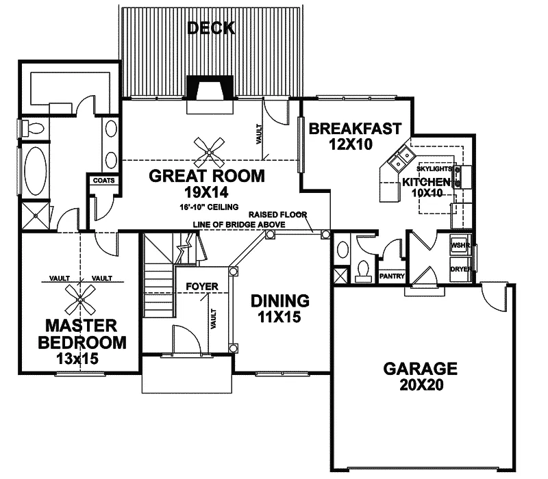 European House Plan First Floor - Stewart Traditional Home 013D-0076 - Shop House Plans and More