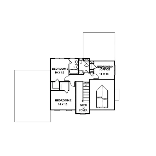 Traditional House Plan Second Floor - Lindsey Traditional Home 013D-0080 - Shop House Plans and More