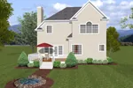 Victorian House Plan Color Image of House - Tourville Narrow Lot Home 013D-0083 - Shop House Plans and More