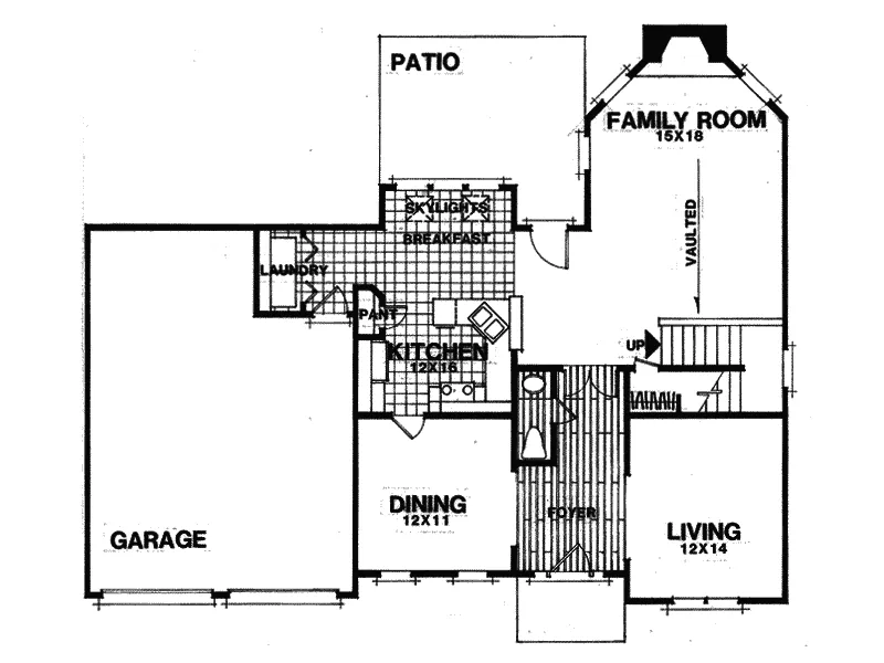 European House Plan First Floor - Rocky Ford European Home 013D-0089 - Shop House Plans and More