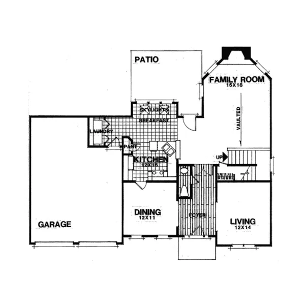 European House Plan First Floor - Rocky Ford European Home 013D-0089 - Shop House Plans and More