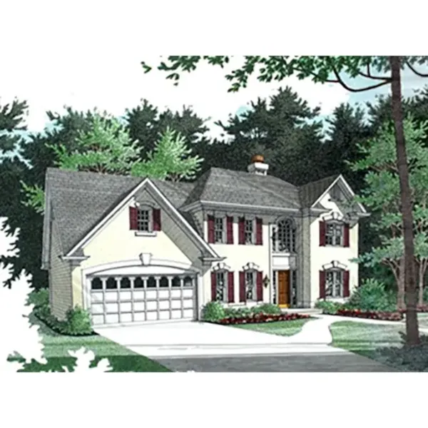 European House Plan Front Photo 02 - Rocky Ford European Home 013D-0089 - Shop House Plans and More