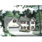 European House Plan Front Photo 02 - Rocky Ford European Home 013D-0089 - Shop House Plans and More