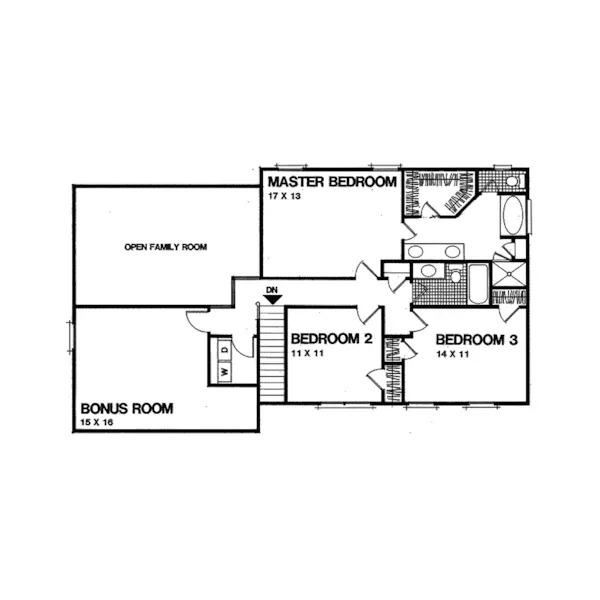 Country House Plan Second Floor - Broadhurst Country Farmhouse 013D-0091 - Search House Plans and More